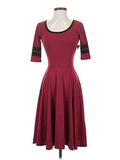 Lularoe Cocktail Dress In Burgundy
