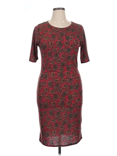 Pre-owned Lularoe Cocktail Dress In Burgundy
