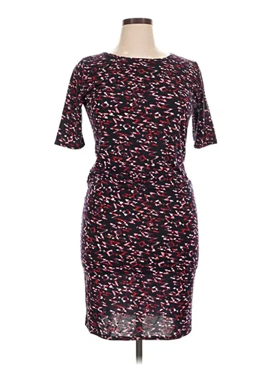 Pre-owned Lularoe Cocktail Dress In Burgundy