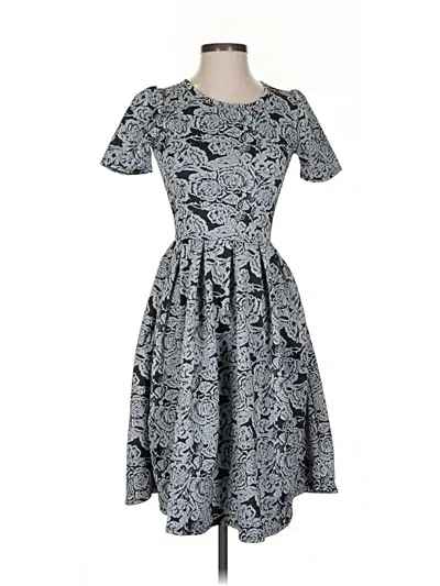 Pre-owned Lularoe Cocktail Dress In Gray