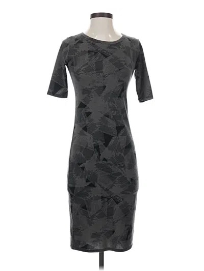 Pre-owned Lularoe Cocktail Dress In Gray