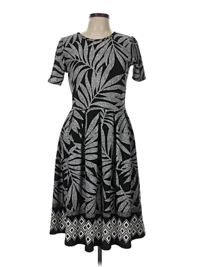Pre-owned Lularoe Cocktail Dress In Gray