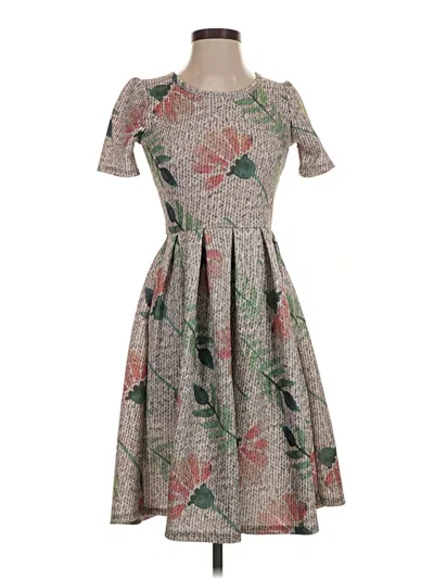 Pre-owned Lularoe Cocktail Dress In Gray