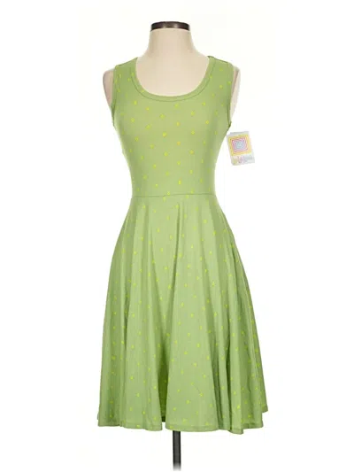 Pre-owned Lularoe Cocktail Dress In Green