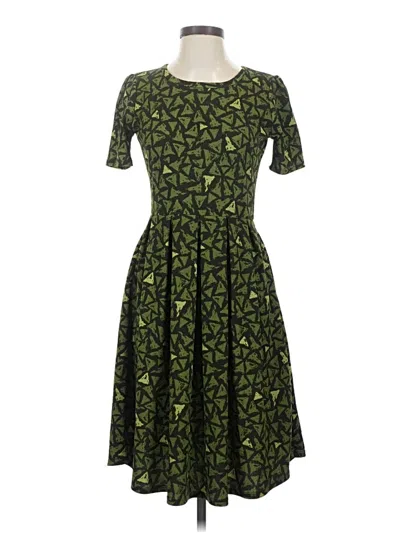 Pre-owned Lularoe Cocktail Dress In Green