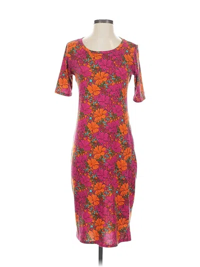 Pre-owned Lularoe Cocktail Dress In Orange