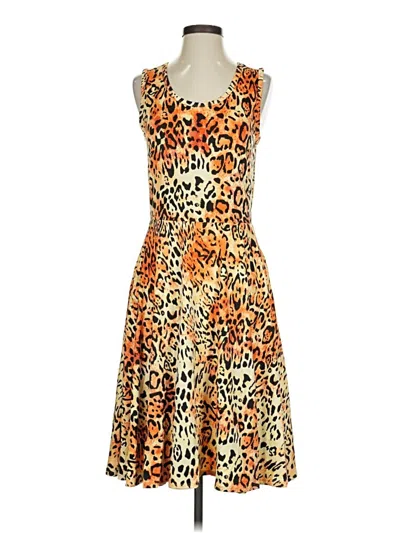 Pre-owned Lularoe Cocktail Dress In Orange