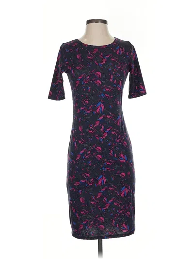 Pre-owned Lularoe Cocktail Dress In Purple