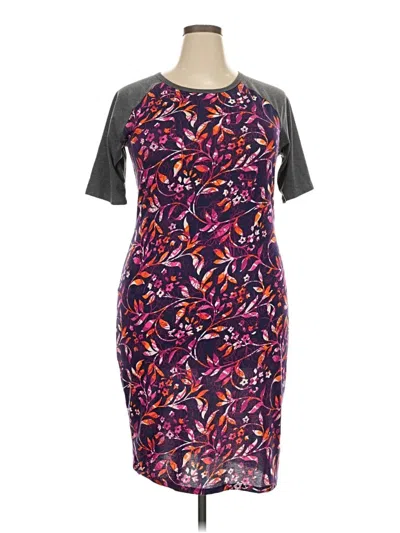 Pre-owned Lularoe Cocktail Dress In Purple