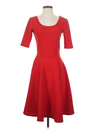Pre-owned Lularoe Cocktail Dress In Red