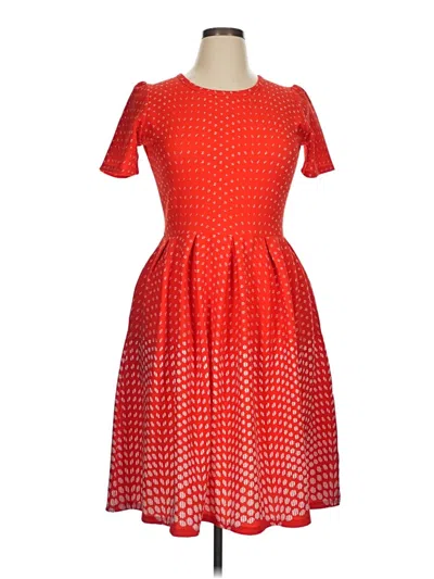Pre-owned Lularoe Cocktail Dress In Red