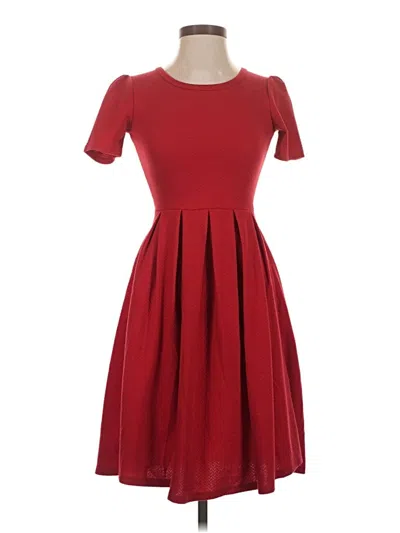 Pre-owned Lularoe Cocktail Dress In Red
