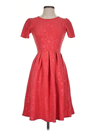 Pre-owned Lularoe Cocktail Dress In Red