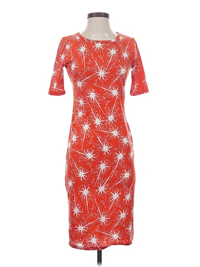 Pre-owned Lularoe Cocktail Dress In Red