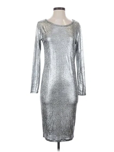 Pre-owned Lularoe Cocktail Dress In Silver