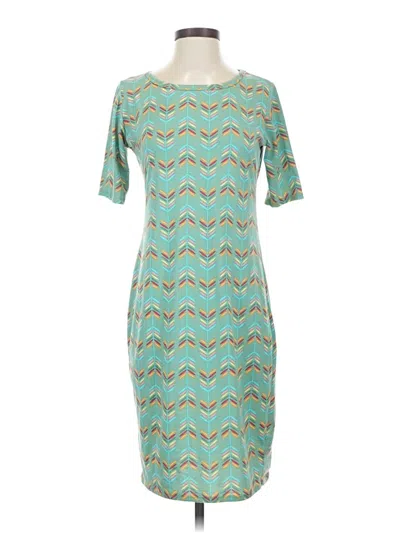Pre-owned Lularoe Cocktail Dress In Teal