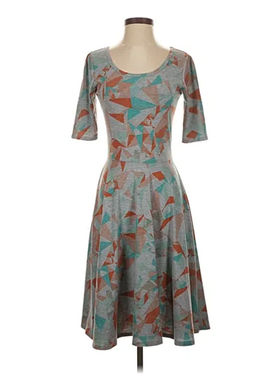 Pre-owned Lularoe Cocktail Dress In Teal