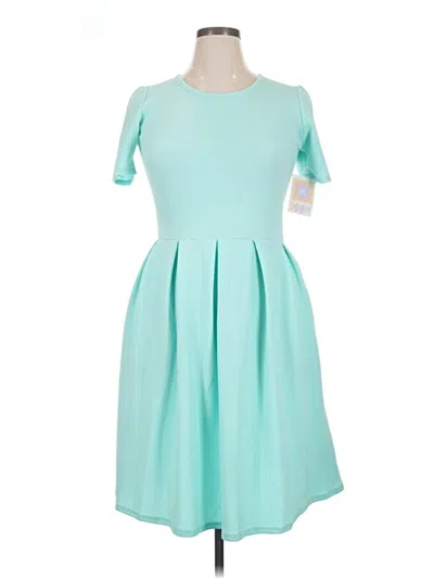 Pre-owned Lularoe Cocktail Dress In Teal