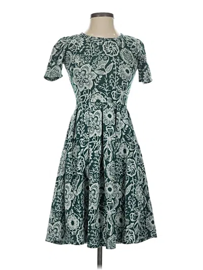 Pre-owned Lularoe Cocktail Dress In Teal