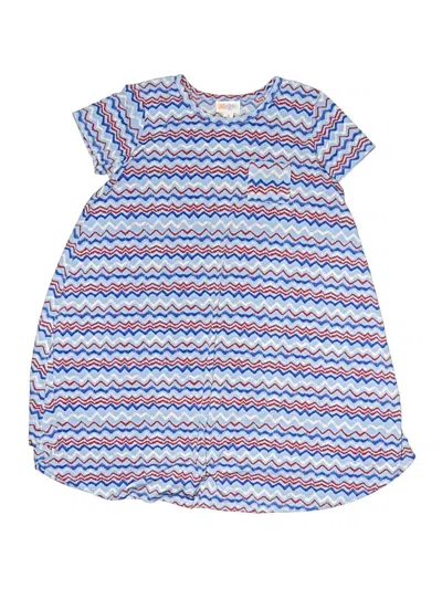 Pre-owned Lularoe Kids' Dress In Blue