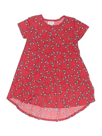 Pre-owned Lularoe Kids' Dress In Red