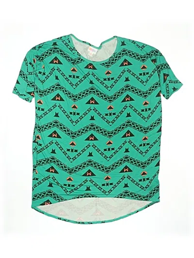 Pre-owned Lularoe Kids' Dress In Teal