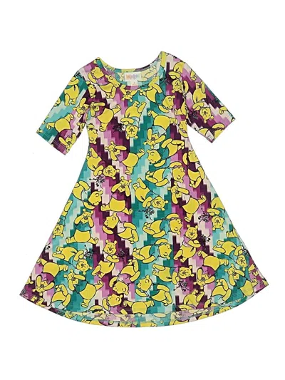 Pre-owned Lularoe Kids' Dress In Yellow