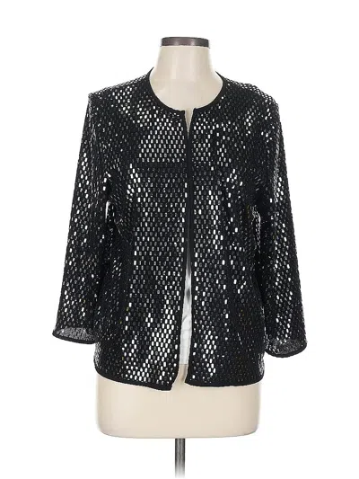 Pre-owned Lularoe Elegant Kimono In Black