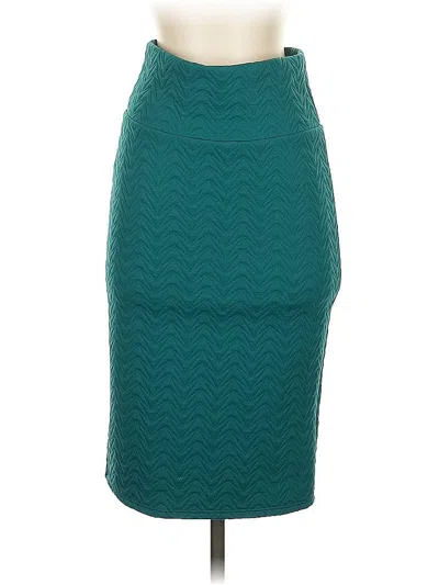 Pre-owned Lularoe Formal Skirt In Blue