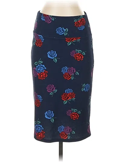 Pre-owned Lularoe Formal Skirt In Blue