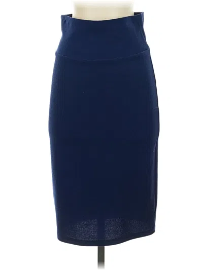 Pre-owned Lularoe Formal Skirt In Blue