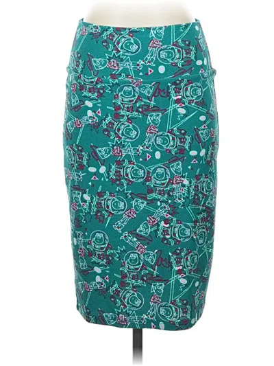 Pre-owned Lularoe Formal Skirt In Blue
