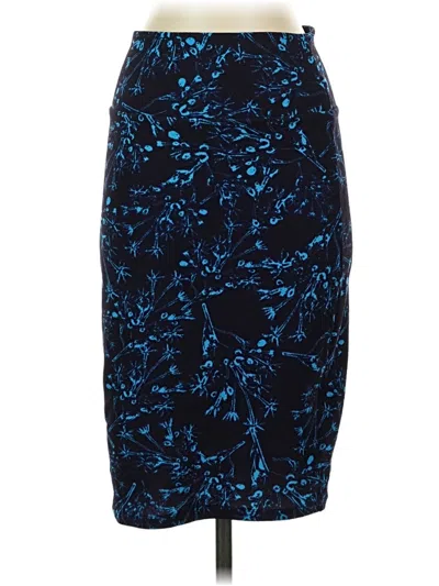 Pre-owned Lularoe Formal Skirt In Blue