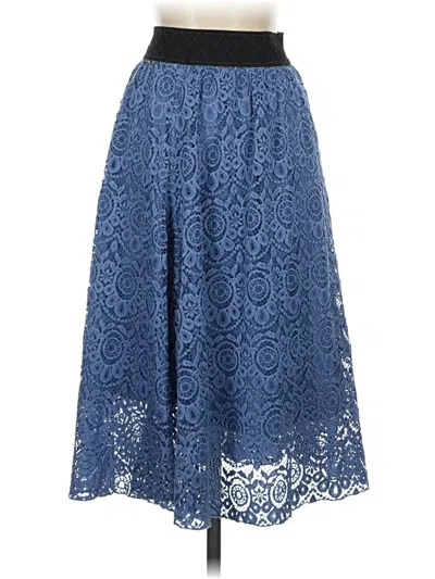 Pre-owned Lularoe Formal Skirt In Blue