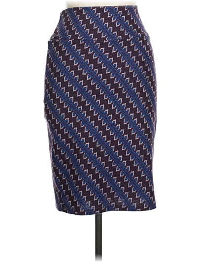 Pre-owned Lularoe Formal Skirt In Blue