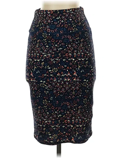 Pre-owned Lularoe Formal Skirt In Blue