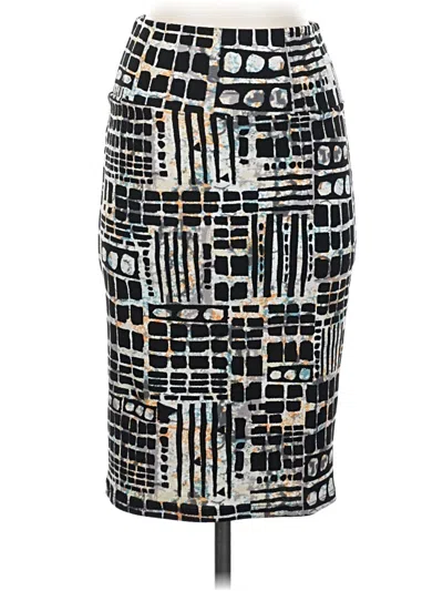 Pre-owned Lularoe Formal Skirt In Blue