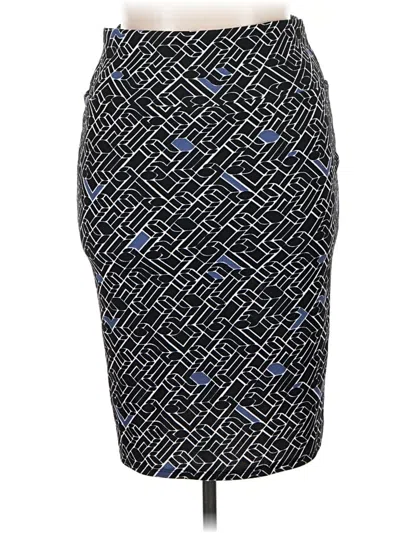 Pre-owned Lularoe Formal Skirt In Blue