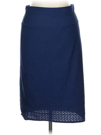 Pre-owned Lularoe Formal Skirt In Blue