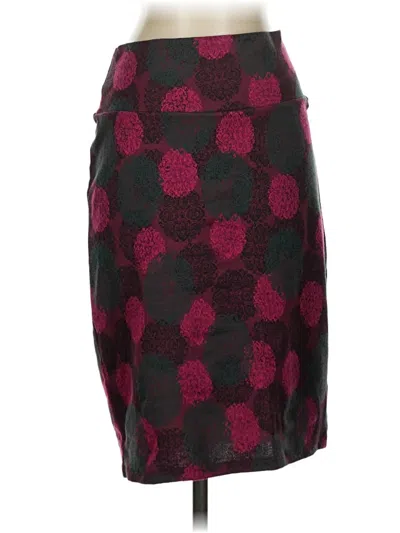 Pre-owned Lularoe Formal Skirt In Burgundy