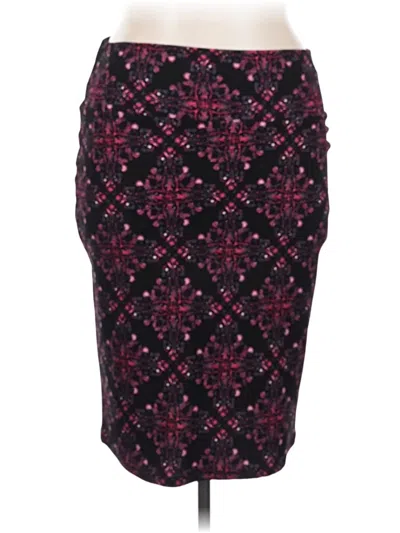 Pre-owned Lularoe Formal Skirt In Burgundy