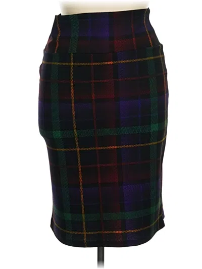 Pre-owned Lularoe Formal Skirt In Burgundy