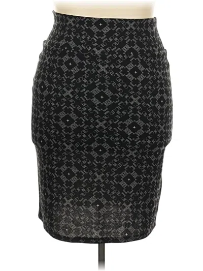 Pre-owned Lularoe Formal Skirt In Gray
