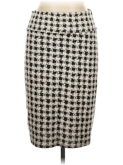Pre-owned Lularoe Formal Skirt In Gray