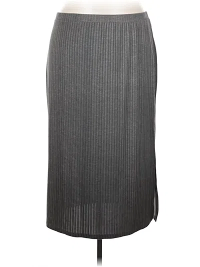 Pre-owned Lularoe Formal Skirt In Gray
