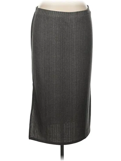 Pre-owned Lularoe Formal Skirt In Gray