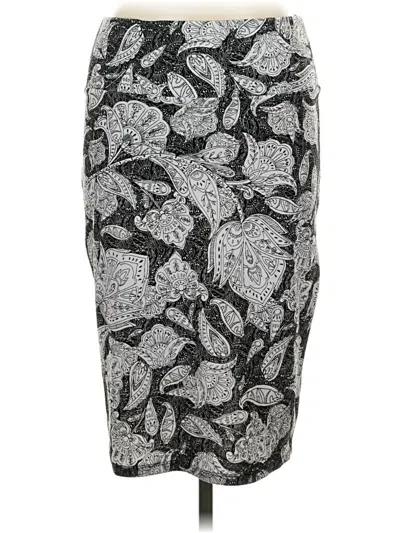 Pre-owned Lularoe Formal Skirt In Gray