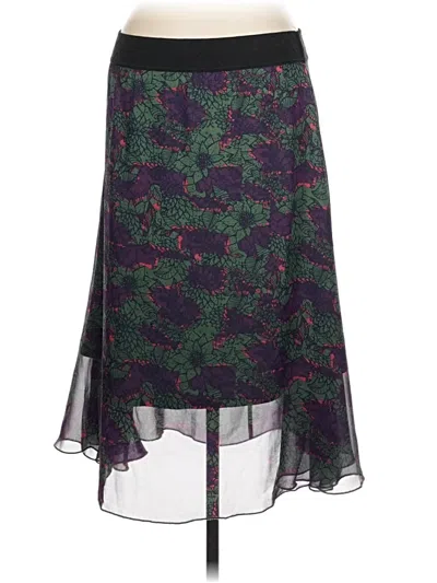 Pre-owned Lularoe Formal Skirt In Green