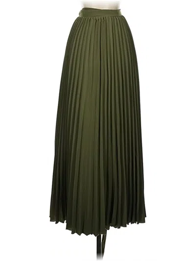 Pre-owned Lularoe Formal Skirt In Green