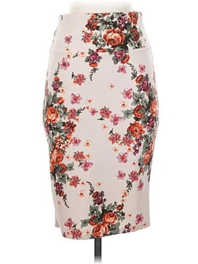 Pre-owned Lularoe Formal Skirt In Ivory